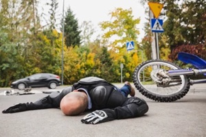 injured motorcycle driver in LA
